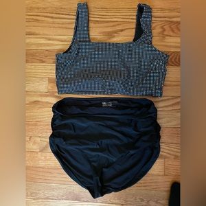 Albion Fit two piece high waisted two piece suit. NWOT never worn.